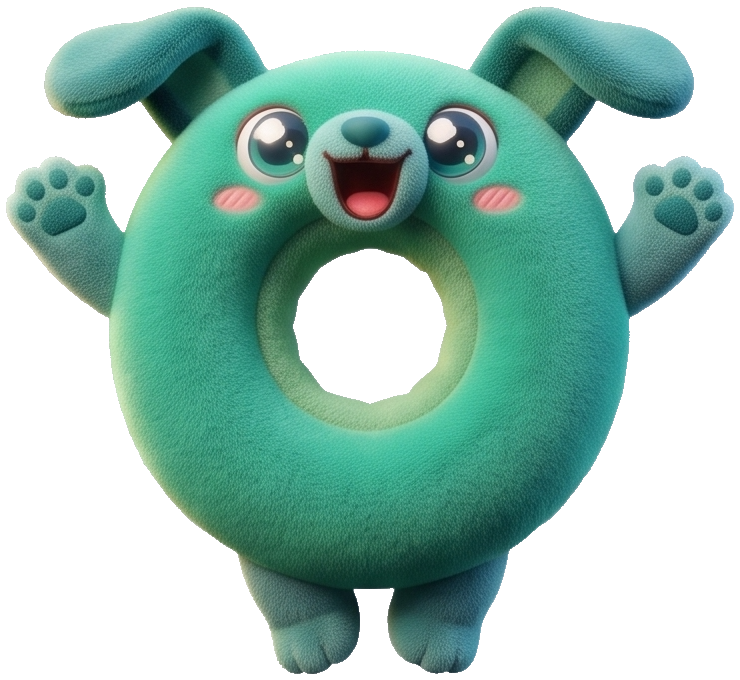 HIY-Maskottchen jubelt